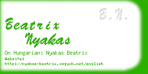 beatrix nyakas business card